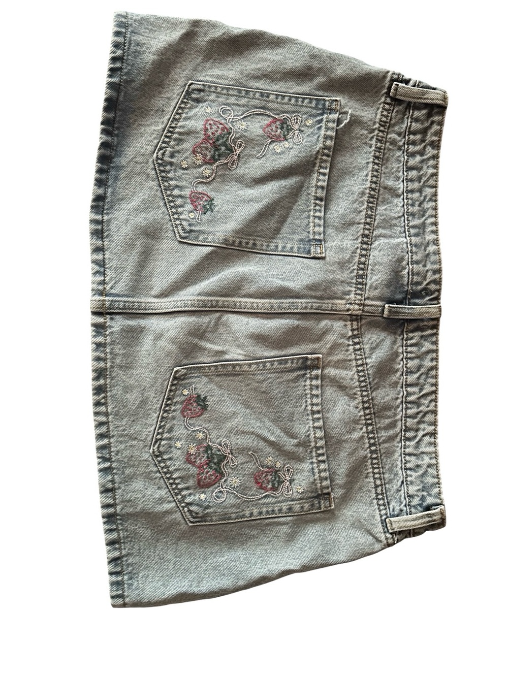 wild fable Light Wash Denim Skirt with Branded Tag